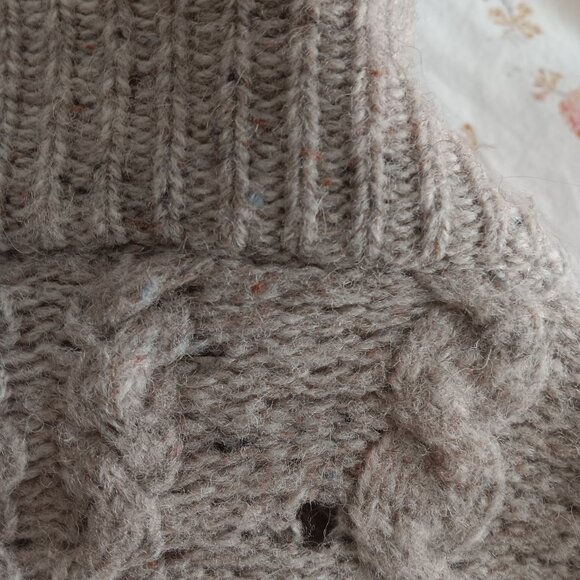 Mens XXL 100% wool zip closure high neck sweater - Picture 6 of 7